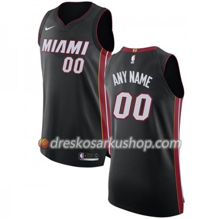 Muški NBA Dres Miami Heat Personalizirani Nike 2017-18 Crna Swingman